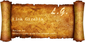 Link Gizella névjegykártya